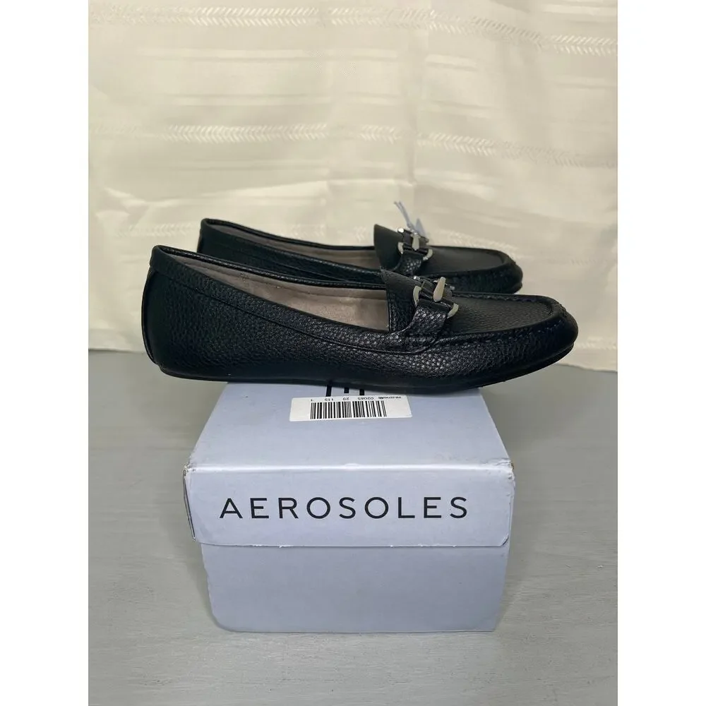 Aerosoles Day Drive Loafers Black Womens Size 8M